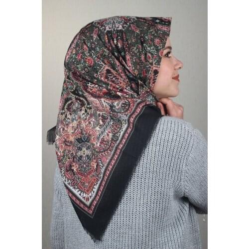 BONJELA PATTERNED COTON SCARF-DESEN-51-RENK-03