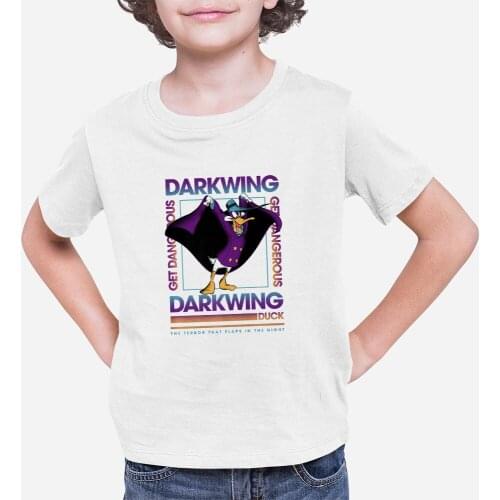 Four Seasons Darkwing Duck Cartoon Printing Disney Children T-Shirt Fashion Dropship Comfort Harajuku Style Unisex T Shirts Kids