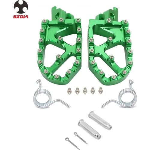 For Kawasaki KLX450R 2008-2013 KX450F KXF450 2007-2018 KX250F KXF250 06-18 KX 250F 450F Motorcycle CNC Footpegs Foot Pegs Pedal