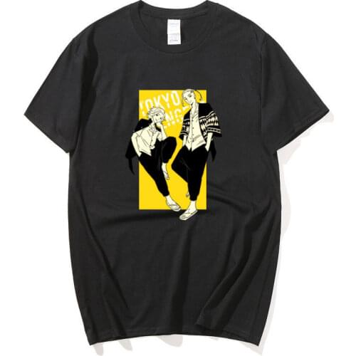 Harajuku Tokyo Revengers Men Women Summer anime Print t-shirts Streetwears men t shirt streetwear short sleeve new patte