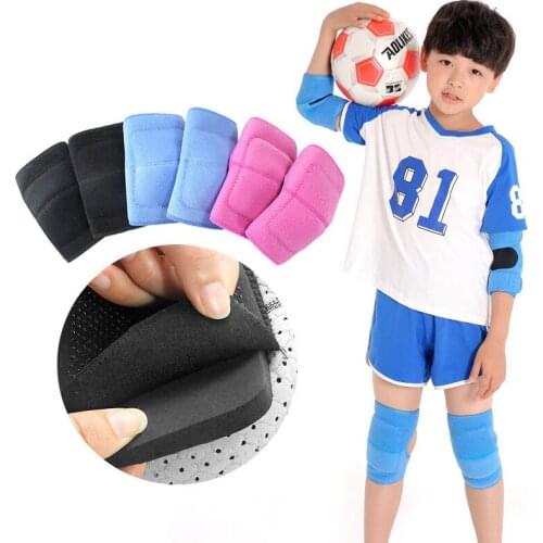 1 pair Teenager sponge thicken knee pads Sports Dance Ski Football Kids Knee Support Gym Fitness Joint Protector Knee Sleeve Boy