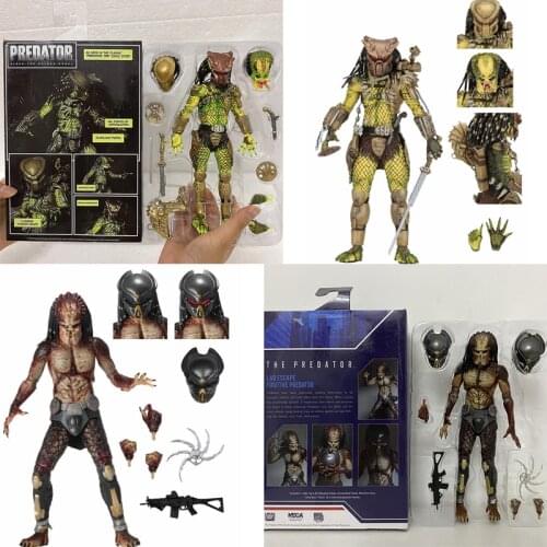 NECA Predator Elder Predator Gold Kenner Leader Clan Chief Action Figure Collection Model Toy 20cm