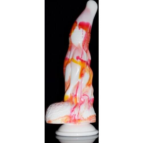 SHET 2021 New silicone curve dildo sucker g-spot stimulate anal massage erotic design adult products sex toys for women men