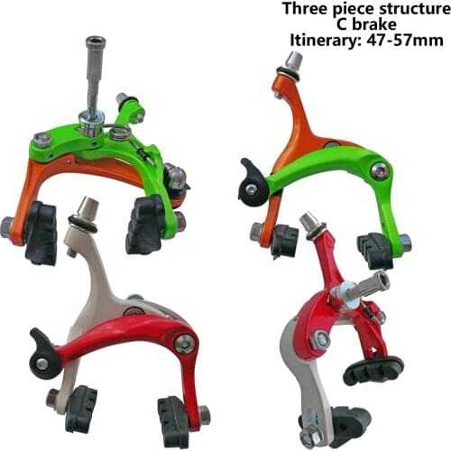 MI.XIM Road Alloy Bike Brake Caliper Set 47-57mm Reach Front Rear Bicycle Brakes Cycling Brake Resin 55mm