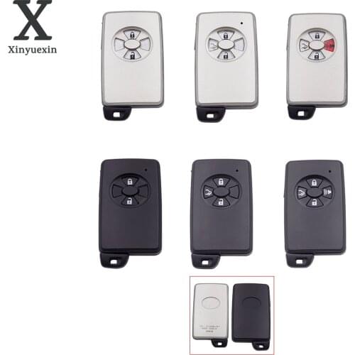 XINYUEXIN Remote Key Shell fit for Toyota Corolla YARIS Premio Allion Axio VITZ AURIS 2 3 4 Button Smart Keyless Car Key