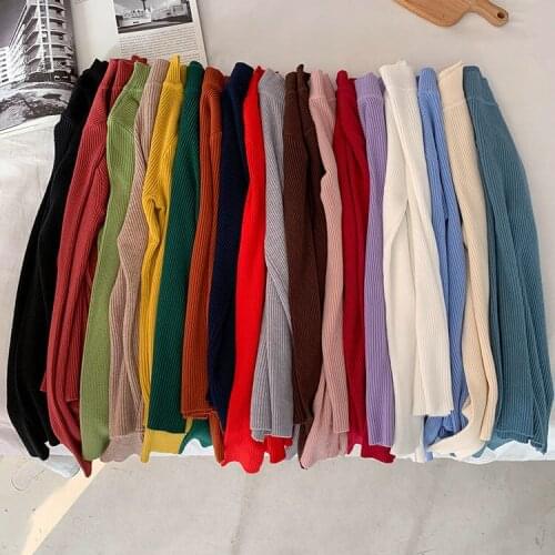 Female Elegant Knitting Sweater Pullovers Woman Long Sleeve Half Turtleneck Chic Casual Streetwear Stretch Jumper Autumn Winter