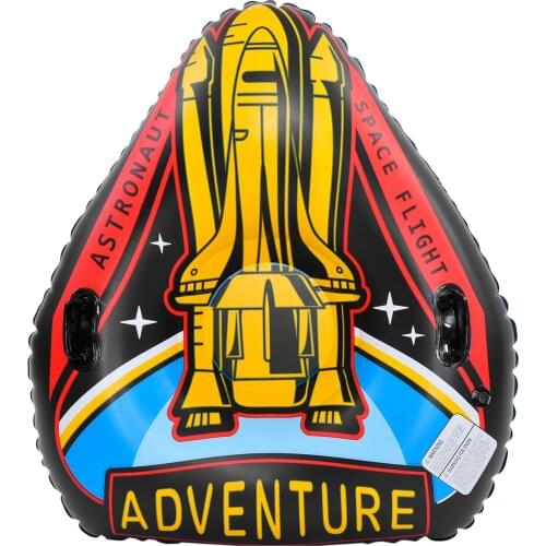 Winter Snow Tube Inflatable Snow Sled With 2 Handles Thick Skiing Board Outdoor Adults Children Ski Circle For Skiing Equipment