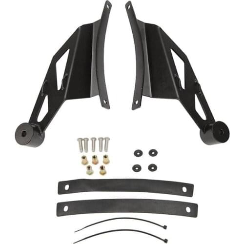 Oslamp A pair of Upper Windshield 50inch Curved Light Bar Mounting Brackets Led Work Light Mounts For Ford F150 2009-2014