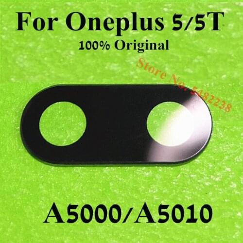 100Pcs/Lot Original Rear Back Camera Glass Lens Cover For Oneplus 5 5T A5000 A5010 Camera outside Glass Lens with sticker parts