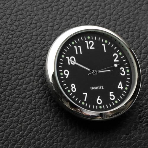 Car Clock Mini Luminous Car Clock Time Display Thermometer Auto Car Watch Kit Decor Auto Interior Ornament Sticker Watch