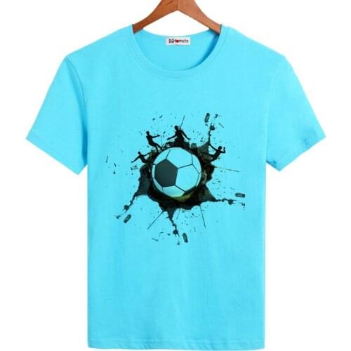 BGtomato 3D football print super cool tshirt original brand good quality casual shirts mens super fashion casual t-shirt