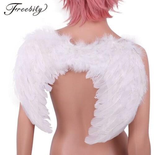 Kids Teens Feather Angel Wings Dance Party Cosplay Costume Stage Dances Wings Festival Carnival Masquerade Clothing Accessories