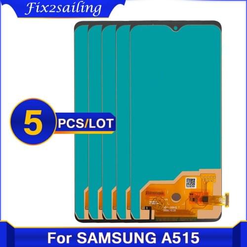 5PCS TFT incell A515 Display For Samsung A51 lcd A515 A515F SM-A515F LCD Display Touch Screen Digitizer Assembly Replacement