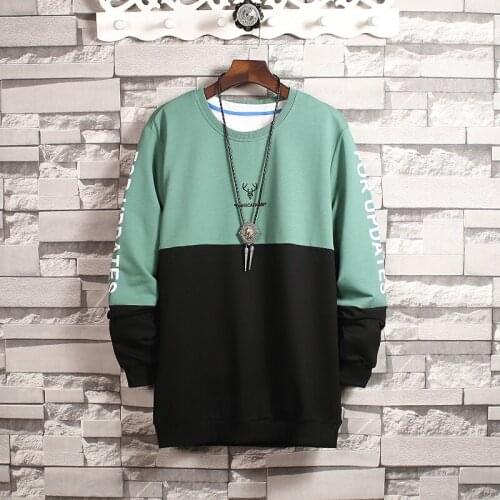 EL BARCO Spring Print Cotton Men Hoodies Sweatshirt Hip Hop Black Male Tops Shirt Soft Blue Jackets Harajuku Red Pullover Coats