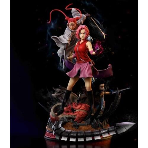 Sakura Double Knife Female Puppet GK Limited Statue Figure