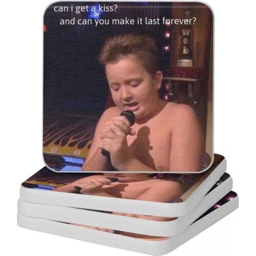 Gibby Singing ICarly Diatomite Square Round Coaster Water Absorption Cup Bonsai Mat Soap Toothbrush Pad Wholesale 10x10cm