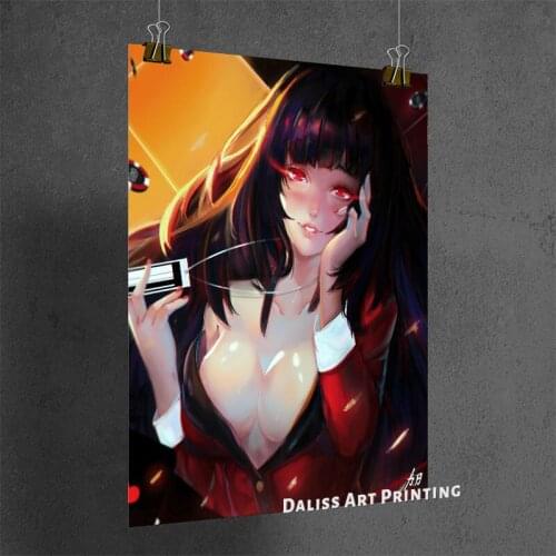 Canvas Anime KAKEGURUI Jabami Yumeko Pictures Home Decoration Paintings Poster HD Prints Wall Art Modular Living Room Framed