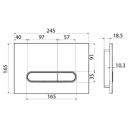 IDDIS Toilet Flush Plates