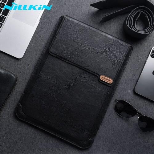 Nillkin Leather Laptop Sleeve For Macbook Pro Air 14 16 RedmiBook Honor MagicBook MateBook Fashion Business Fabric Laptop Bag