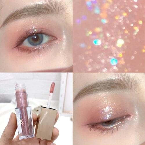 Eye Make Up Liquid Pigment Eyeshadow Ocean Light Waterproof Glitter Shimmer Highlighter Brighten Makeup Eyeshadow Wholesale