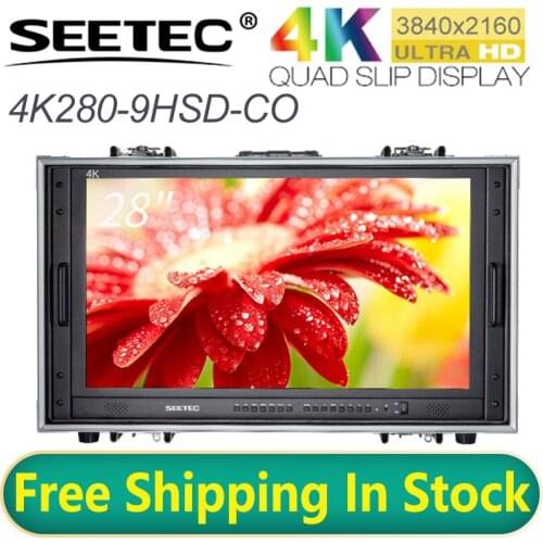 Seetec 4K280-9HSD-CO 4K Broadcast Monitor 28 Inch for CCTV Monitoring Making Movies Ultra HD Carry-on LCD Director Monitor