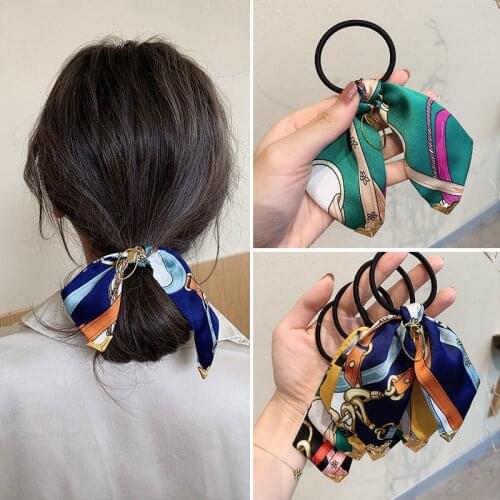 2021 New Fashion bow hair rope hair ring All-match hair accessories 4# Colors