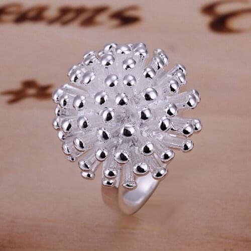Wholesale Silver plated ring, fashion Jewelry, Fireworks Ring SMTR001