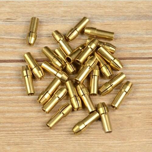 High Quality 8Pcs Brass Drill Chucks Collet Bits Adapter Fit Rotary Tools Accessories 1mm/1.6mm/2.3mm/3.2mm