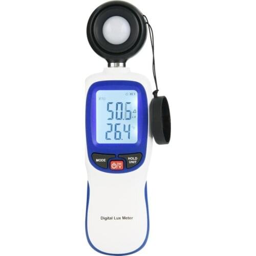 0-200000 Lux Light Meter Portable Handheld Luxmeter Professional Illuminance Temperature Measuring Tools WT81