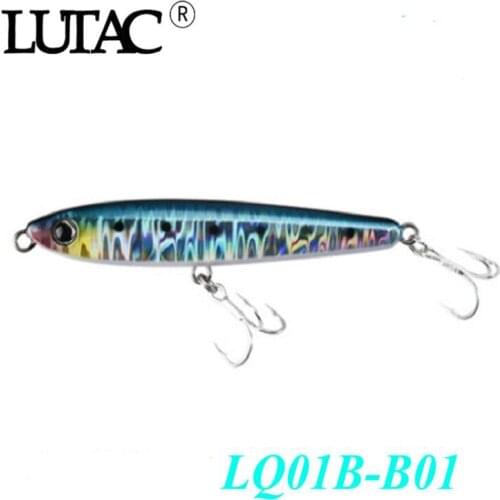 Lutac Hard Fishing Lures Stick Bait Long Casting Sinking Pencil LQ01B 85mm25g Pencil Lure