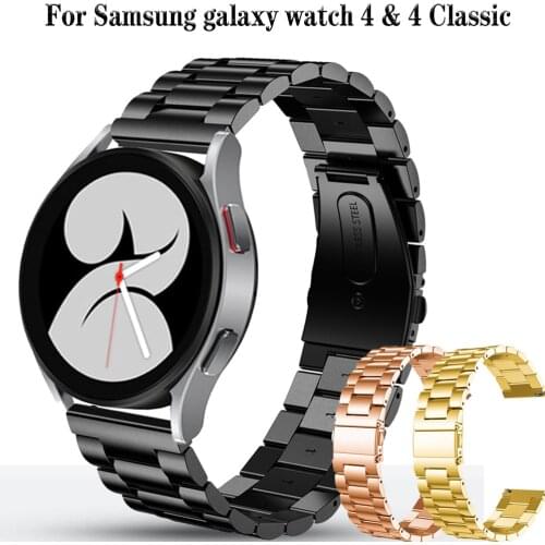 Stainless Steel Straps For Samsung Galaxy Watch 4 Classic 46mm 42mm Metal Bracelet For Galaxy Watch4 44mm 40mm Correa Wristband