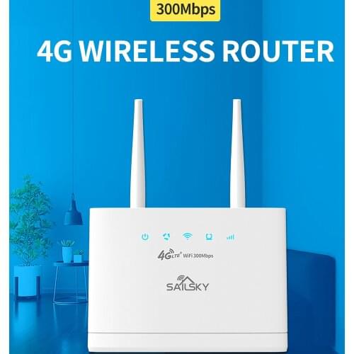 Sailsky XM311 4G LTE WiFi Router 300Mbps High-speed Wireless Router with SIM Card Slot FOTA Remote Upgrade European Version