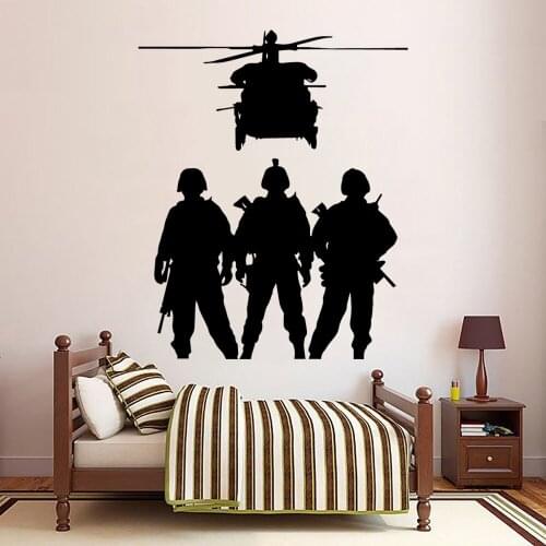Removable Special Forces Wall Stickers Wall Art Paper For Childrens Room Decals Office Wall Art Mural Living Room Decor