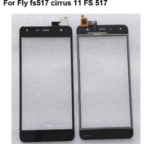 For Fly fs517 cirrus 11 FS 517 Mobile Phone Touch Panel Sensor Lenses Replacement Touch Screen Sensor Glass For Fly FS517 FS 517