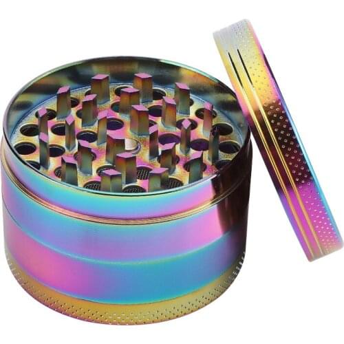 Tobacco Herb Herbal Spice Crusher Tobacco Grinder Smoking Pipe Accessories Metal Zinc Alloy 4 layer 40/63MM