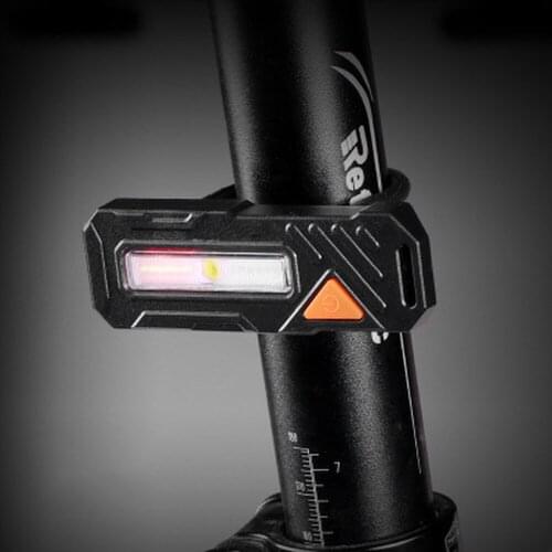 Bicycle Taillight Usb Chargeable Bike Red Blue Safety Warn LED Light White Flashlight Lamp for Cycling MTB Riding Hiking Running
