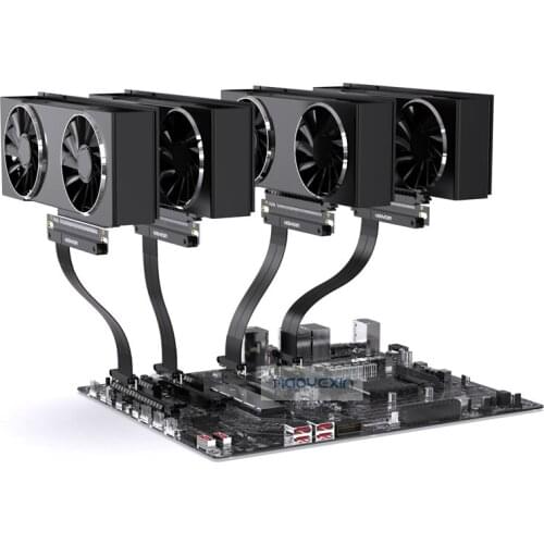 HYX High Speed PC Graphics Cards PCI Express Connector Cable Riser Card PCI-EX1TO X16 3.0 Flexible Cable Extension Port Adapter