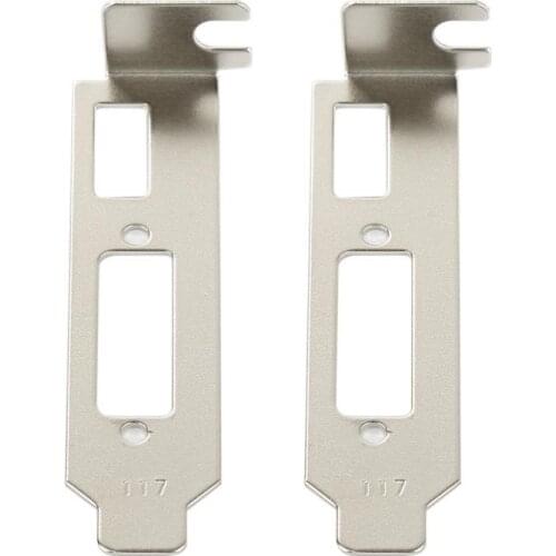 1Set Low Profile Bracket Adapter DVI Port For Half Height Graphic Video Card Set Computer Cables Connectors -compatible New