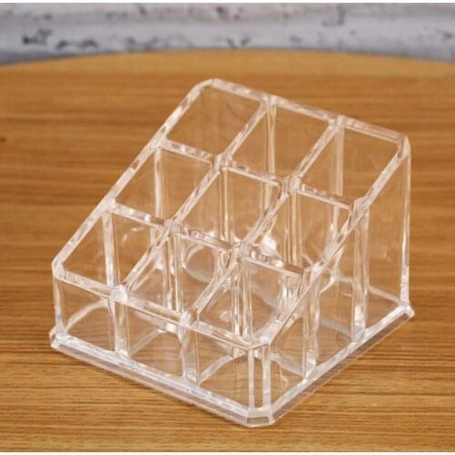 9 Frame Transparent Lipstick Display Mascara Stand Display Exhibition Makeup Cosmetics Sample Frame Storage Tools F20173335