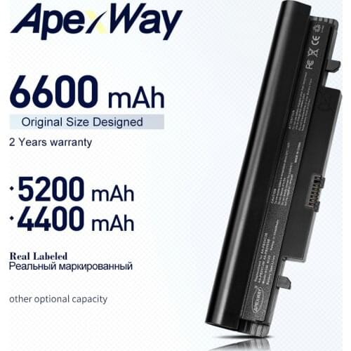 ApexWay laptop Battery For Samsung N100 N143 N145P N148 N150 N250 N260 AA-PB2VC3B AA-PB2VC3W AA-PB2VC6B AA-PL2VC6B AA-PL2VC6W