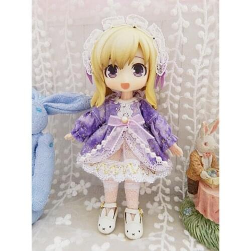 Childrens hand toys 1/12 ob11 doll doll clothes hoodie with big cap available BJD / SD doll accessories ob11doll Sports pants