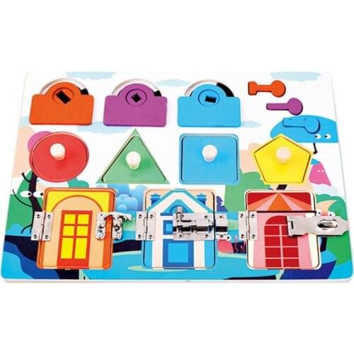 Childrens Unlocking Toys Cognitive Board Baby Early Education Wisdom Toys Kindergarten Teaching Aids