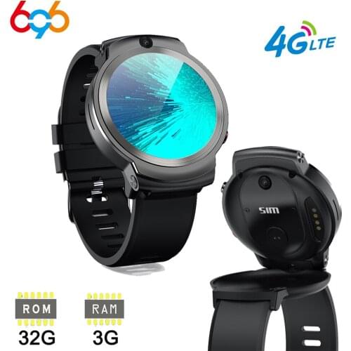 DM28 4G Smart Watch 3GB 32GB MTK6739 Quad Core Smart Wrist Watch Android 7.1 2.0+8.0MP Dual Camera 1.6" Face ID 1280mAh WIFI GPS
