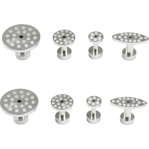 PDR Aluminum Metal Glue Puller Tabs Paintless Dent Repair Tools - 4 Size (8 Pieces)