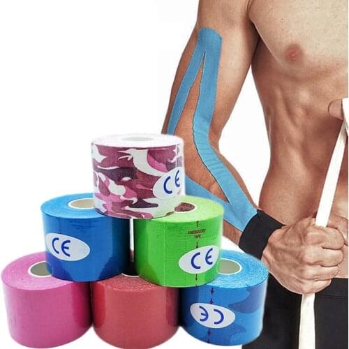Kinesiology Tape Muscle Bandage Sport Athletics Elastic Knee Brace Support Elbow Protector Pad Bandage Fixer tape Wristbands