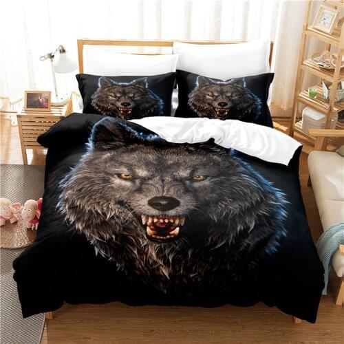 Fierce Wolf Bedding Set Duvet Cover Set 3d Bedding Digital Printing Bed Linen Queen Size Bedding Set Fashion Design