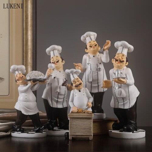 Creative Resin Crafts Chef Decoration Fashion Home Decoration Bar Western Restaurant Cafe Cake Shop Decoration