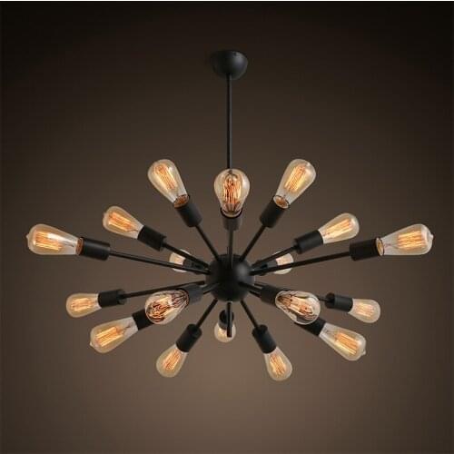 Mordern pendant light Edison Bulb Lights fixtures lustre industriel iron Loft Antique E27 Spider Ceiling Lamp