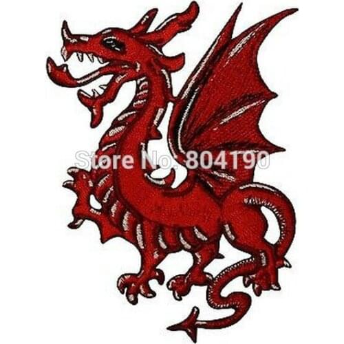 4" Red Fire Breathing Dragon Chinese Rockers Racer Chopper Outlaw MC Motorcycle Biker Vest Patch Embroidered SEW ON IRON ON