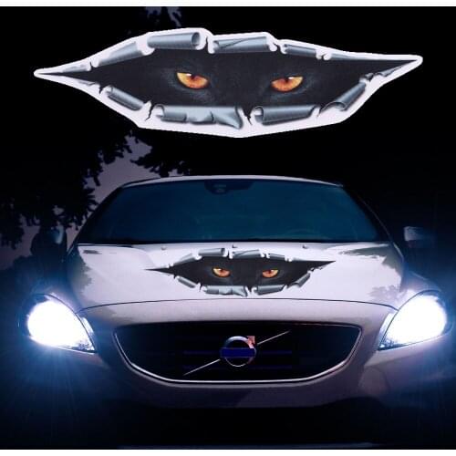 5*17cm Peeking Cat Eye Car Sticker Waterproof Peeking Monster Eye Stikcers Car Decals Auto AccessoriesDecal Halloween Decor